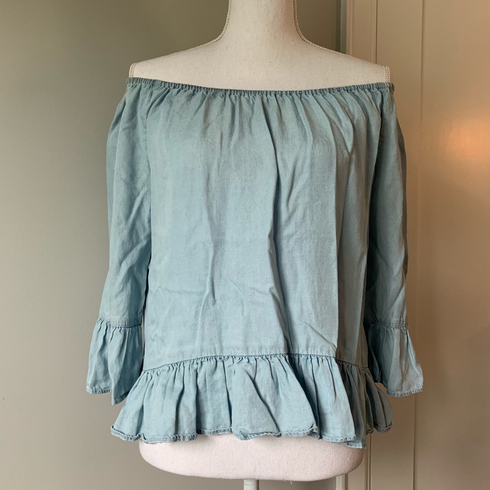 Anthropology // Off Shoulder Top